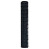 Euroaita 1 x 25 m PVC-pintainen rauta Harmaa