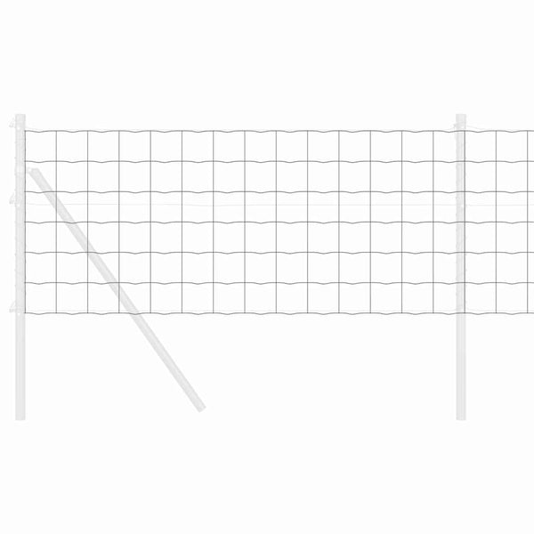 Euroaita 0,6 x 25 m PVC-pintainen rauta Harmaa