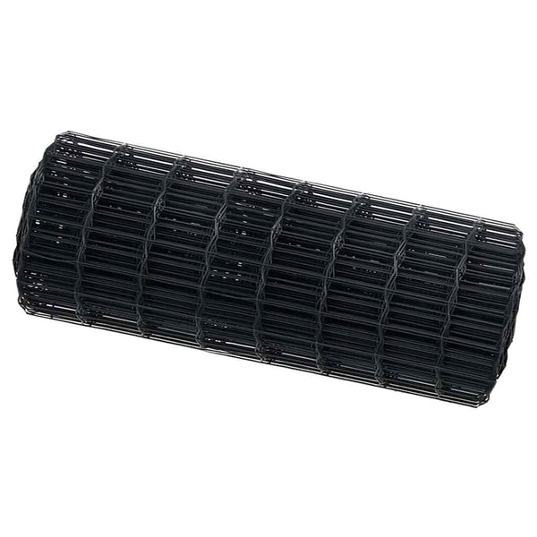 Euroaita 0,4 x 50 m PVC-pintainen rauta Harmaa