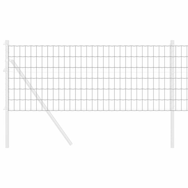 Euroaita 0,6 x 50 m PVC-pintainen rauta Harmaa