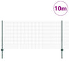 Euroaita with Post 10 x 1 m PVC-pinnoitettu teräs Vihreä Verkko