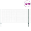 Euroaita with Post 10 x 1,2 m PVC-pinnoitettu teräs Vihreä