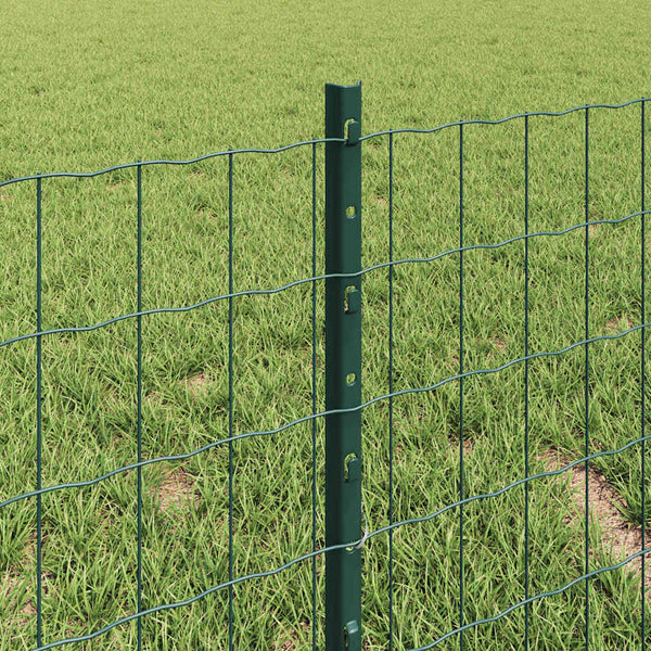 Euroaita with Post 10 x 0,4 m PVC-pinnoitettu teräs Vihreä