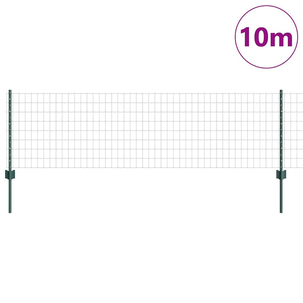 Euroaita with Post 10 x 0,6 m PVC-pinnoitettu teräs Vihreä