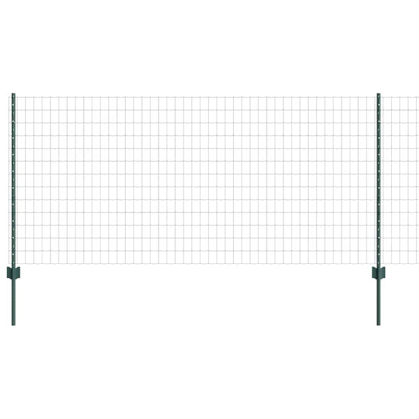 Euroaita with Post 10 x 1 m PVC-pinnoitettu teräs Vihreä Verkko