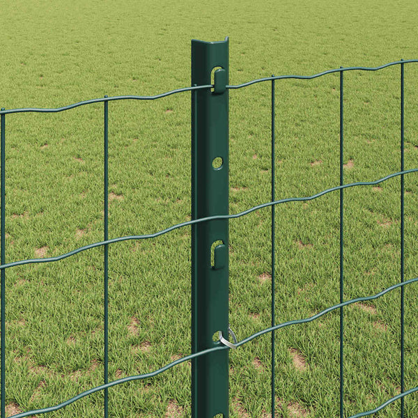 Euroaita with Post 10 x 1,2 m PVC-pinnoitettu teräs Vihreä