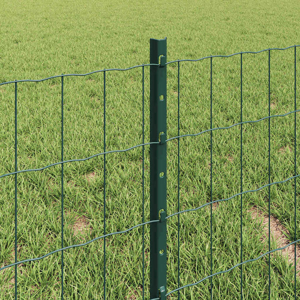 Euroaita with Post 10 x 0,4 m PVC-pinnoitettu teräs Vihreä