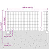 Euroaita with Post 10 x 0,6 m PVC-pinnoitettu teräs Vihreä