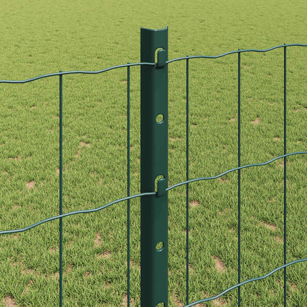 Euroaita with Post 10 x 1,2 m PVC-pinnoitettu teräs Vihreä