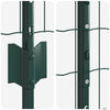 Euroaita with Post 10 x 1,6 m PVC-pinnoitettu teräs Vihreä