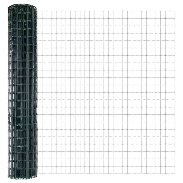 Euroaita with Post 10 x 1,6 m PVC-pinnoitettu teräs Vihreä
