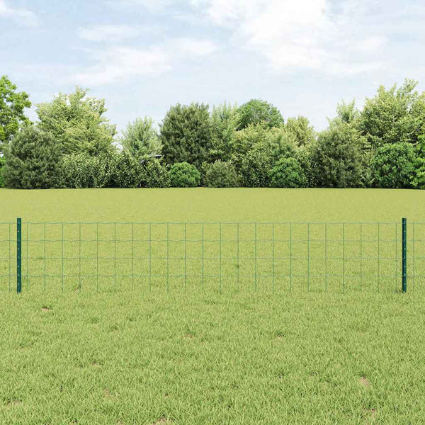 Euroaita with Post 10 x 0,4 m PVC-pinnoitettu teräs Vihreä