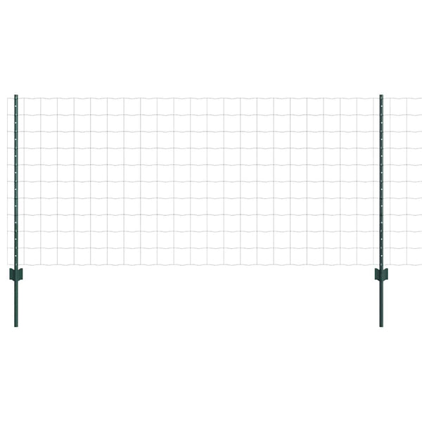 Euroaita with Post 10 x 1 m PVC-pinnoitettu teräs Vihreä Verkko