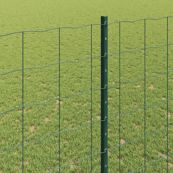 Euroaita with Post 10 x 1,4 m PVC-pinnoitettu teräs Vihreä