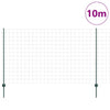 Euroaita with Post 10 x 1,4 m PVC-pinnoitettu teräs Vihreä