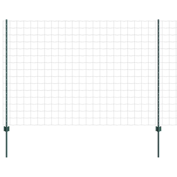 Euroaita with Post 10 x 1,6 m PVC-pinnoitettu teräs Vihreä