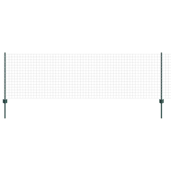 Euroaita with Post 25 x 0,8 m PVC-pinnoitettu teräs Vihreä