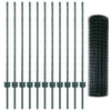 Euroaita with Post 25 x 1 m PVC-pinnoitettu teräs Vihreä Verkko