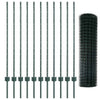 Euroaita with Post 25 x 1,2 m PVC-pinnoitettu teräs Vihreä