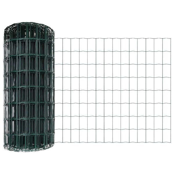 Euroaita with Post 25 x 0,6 m PVC-pinnoitettu teräs Vihreä