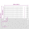 Euroaita with Post 25 x 0,6 m PVC-pinnoitettu teräs Vihreä