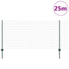 Euroaita with Post 25 x 1 m PVC-pinnoitettu teräs Vihreä Verkko