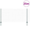 Euroaita with Post 25 x 1,2 m PVC-pinnoitettu teräs Vihreä