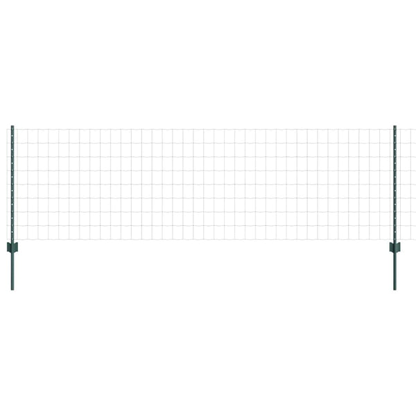 Euroaita with Post 25 x 0,8 m PVC-pinnoitettu teräs Vihreä