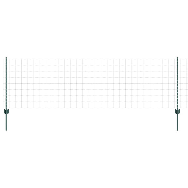 Euroaita with Post 25 x 0,8 m PVC-pinnoitettu teräs Vihreä