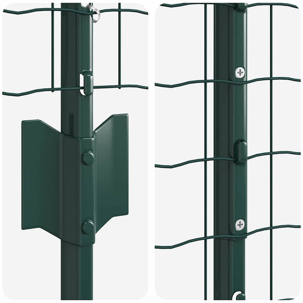 Euroaita with Post 25 x 1 m PVC-pinnoitettu teräs Vihreä Verkko