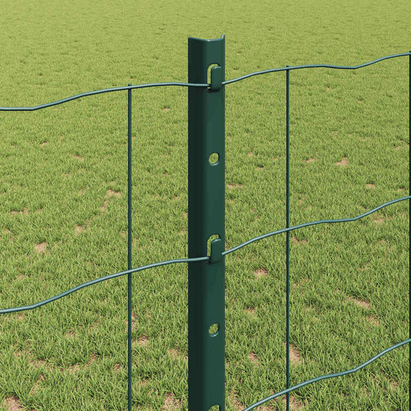 Euroaita with Post 25 x 1,2 m PVC-pinnoitettu teräs Vihreä
