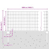 Euroaita with Post 50 x 0,6 m PVC-pinnoitettu teräs Vihreä
