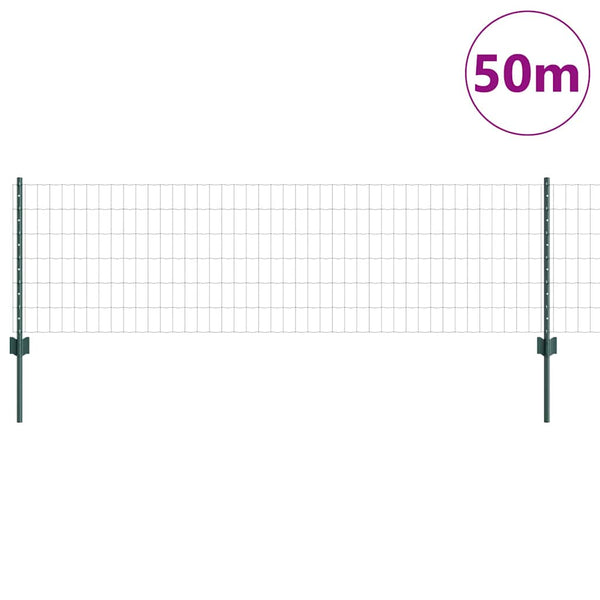 Euroaita with Post 50 x 0,6 m PVC-pinnoitettu teräs Vihreä