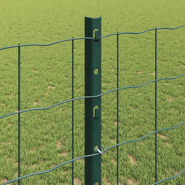 Euroaita with Post 10 x 1,2 m PVC-pinnoitettu teräs Vihreä