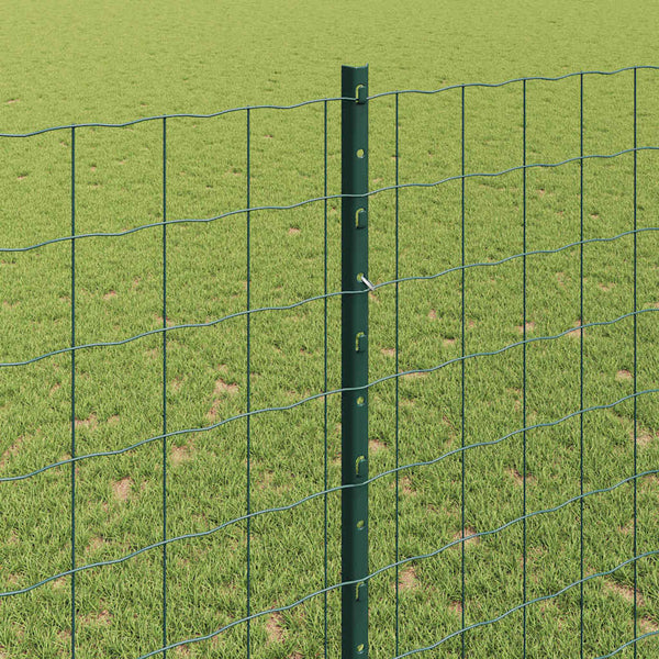 Euroaita with Post 10 x 1,4 m PVC-pinnoitettu teräs Vihreä