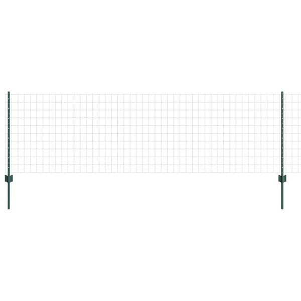Euroaita with Post 25 x 0,8 m PVC-pinnoitettu teräs Vihreä