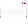 Euroaita with Post 25 x 0,8 m PVC-pinnoitettu teräs Vihreä