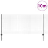 Euroaita with Post 10 x 1 m PVC-pinnoitettu teräs Harmaa Verkko