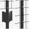 Euroaita with Post 10 x 1,6 m PVC-pinnoitettu teräs Harmaa
