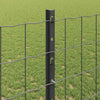 Euroaita with Post 10 x 1,2 m PVC-pinnoitettu teräs Harmaa