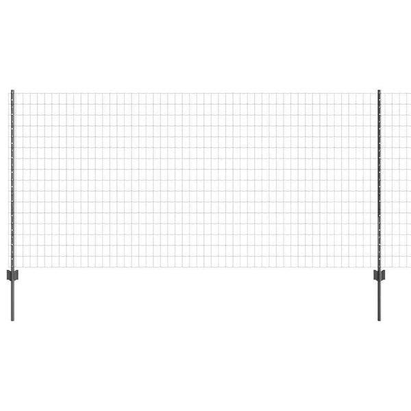 Euroaita with Post 10 x 1,2 m PVC-pinnoitettu teräs Harmaa