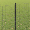 Euroaita with Post 10 x 1,4 m PVC-pinnoitettu teräs Harmaa
