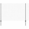 Euroaita with Post 10 x 1,5 m PVC-pinnoitettu teräs Harmaa