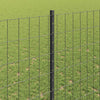 Euroaita with Post 10 x 1,4 m PVC-pinnoitettu teräs Harmaa