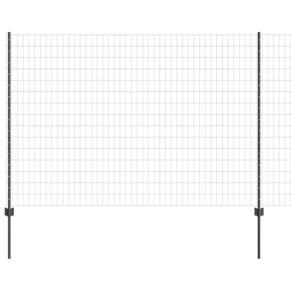 Euroaita with Post 10 x 1,6 m PVC-pinnoitettu teräs Harmaa