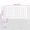 Euroaita with Post 10 x 0,6 m PVC-pinnoitettu teräs Harmaa
