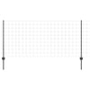 Euroaita with Post 10 x 1 m PVC-pinnoitettu teräs Harmaa Verkko