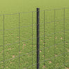 Euroaita with Post 10 x 1,5 m PVC-pinnoitettu teräs Harmaa