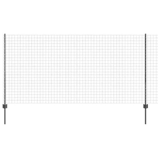 Euroaita with Post 25 x 1,2 m PVC-pinnoitettu teräs Harmaa