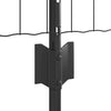 Euroaita with Post 10 x 0,4 m PVC-pinnoitettu teräs Harmaa